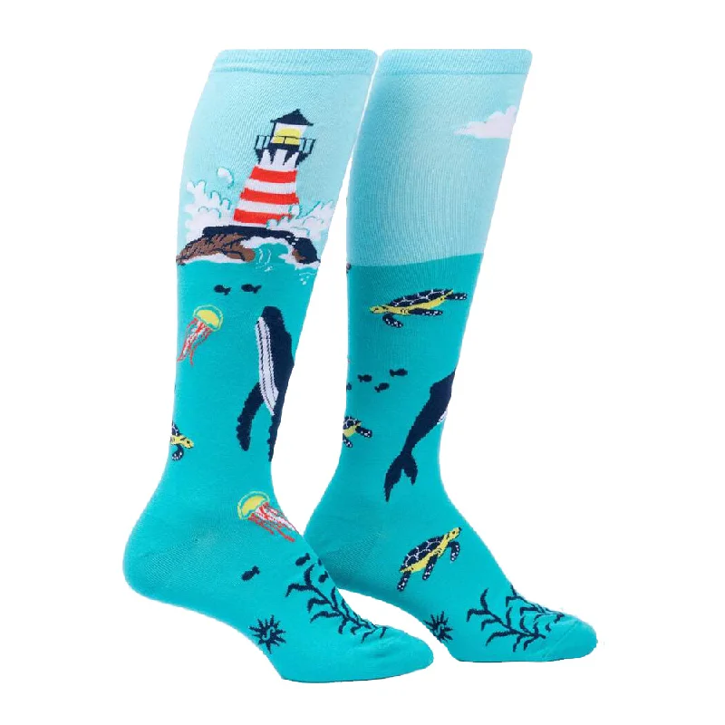 Women's leather - look socks for an edgy styleSock It To Me Women's Funky Knee High Socks - Light Up My Life Women's leather - look socks for an edgy styleSock It To Me Women's Funky Knee High Socks - Light Up My Life