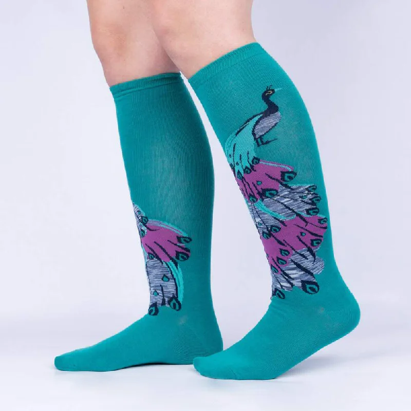 Women's knee - high socks with lace trimSock It To Me Women's Knee High Socks - A Fan-Tastic Tail Women's knee - high socks with lace trimSock It To Me Women's Knee High Socks - A Fan-Tastic Tail
