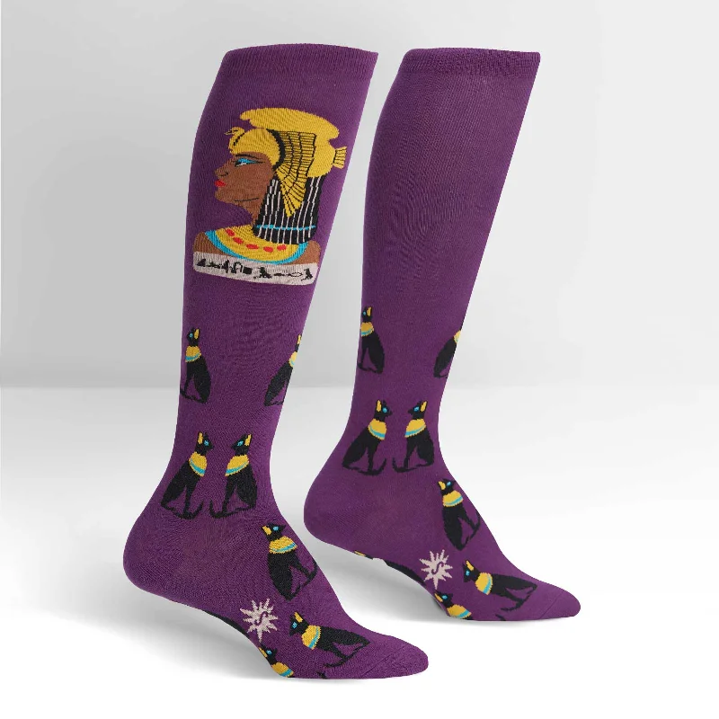 Sock It To Me Women's Knee High Socks - Cleo-catra!