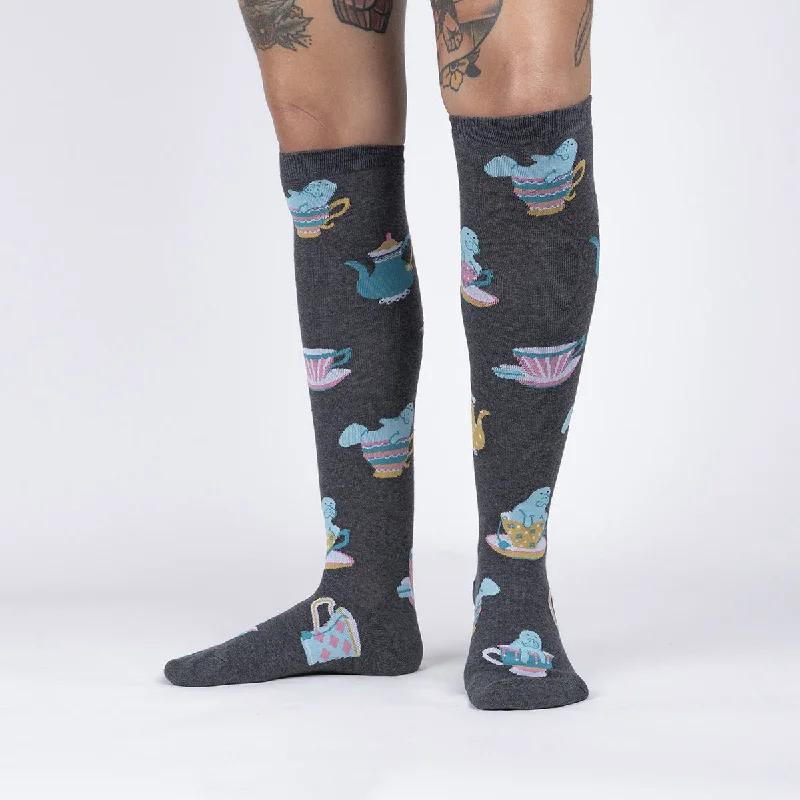Women's leather - look socks for an edgy styleSock It To Me Women's Knee High Socks – Mana-tea Women's leather - look socks for an edgy styleSock It To Me Women's Knee High Socks – Mana-tea