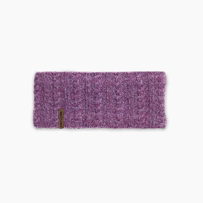 Women's ribbed knee - high socks for a classic lookLambswool Tara Headband - Amethyst Women's ribbed knee - high socks for a classic lookLambswool Tara Headband - Amethyst
