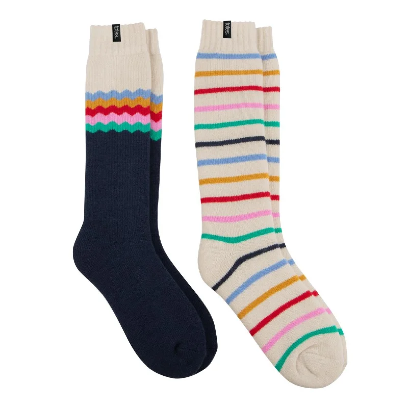 Women's sheer over - the - knee socks for a sexy appealWELLY BOOT SOCKS (TWIN PACK) Womens Multi Women's sheer over - the - knee socks for a sexy appealWELLY BOOT SOCKS (TWIN PACK) Womens Multi